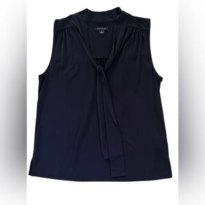 Tommy Hilfiger Women's Sleeveless Blouse – Medium, Navy Blue